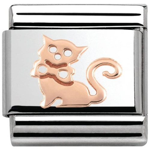 Nomination 9K Rose Gold Cat Charm 430104/11