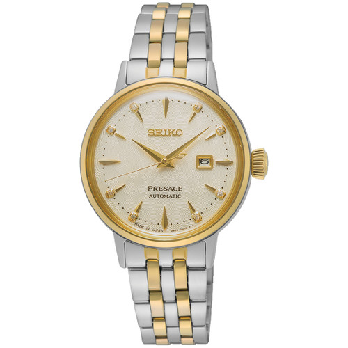 アナログ腕時計 SEIKO | Presage Cocktail Auto Diamond White Dial SRE009J1 Seiko Presage White Lady Diamond Cocktail Watch SRE010J1