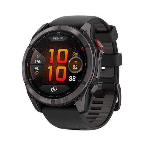 Garmin Fenix 8 Pro AMOLED Watch | 51mm | Sapphire | Titanium | Carbon Grey DLC Garmin Fenix 8 Pro AMOLED Watch | 51mm | Sapphire | Titanium | Carbon Grey DLC