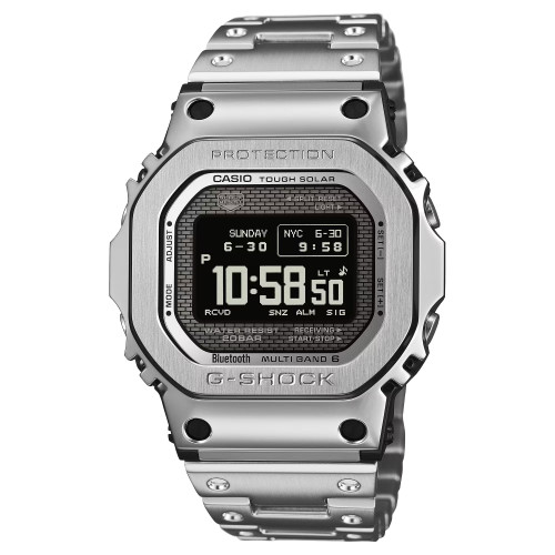 G-Shock 5000 Series Full Metal Watch | 44mm | Bluetooth | Radio Controlled | Tough Solar | Black