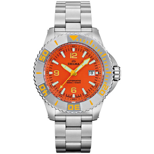 Delma Blue Shark III | Limited Edition | 47mm | Automatic Winding | Orange