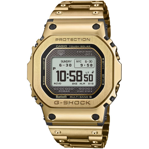 G-Shock 5000 Series Full Metal Watch | 44mm | Bluetooth | Radio Controlled | Tough Solar | Gold