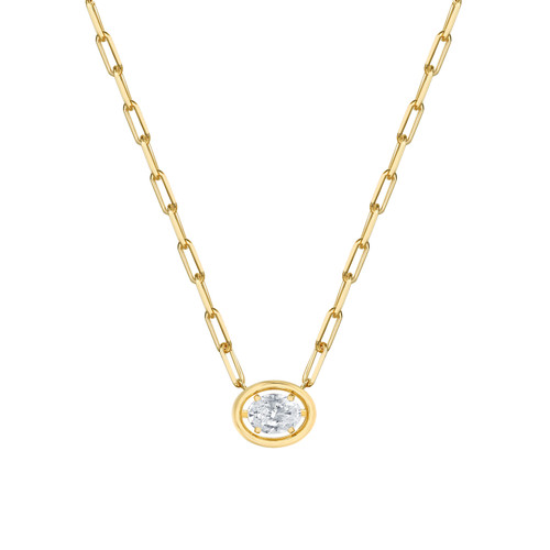 Smiling Rocks 14Ct Yellow Gold Pendant | 1Ct Lab Diamond