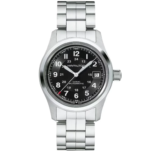 Hamilton Khaki Field Watch | 38mm | Swiss Automatic | Black | Bracelet