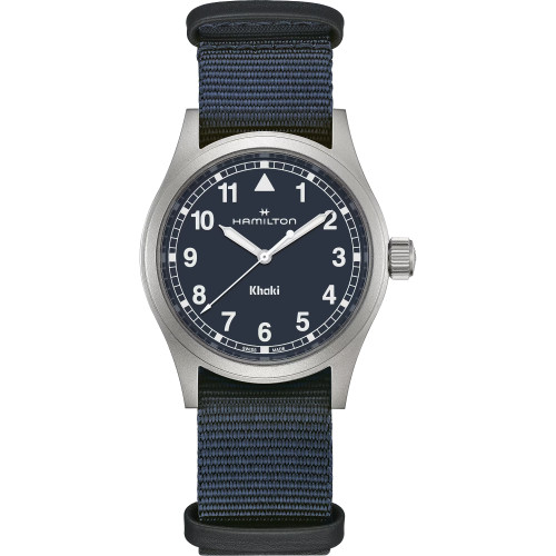 Hamilton Khaki Field Watch | 38mm | Swiss Quartz | Blue | Blue Nato Strap