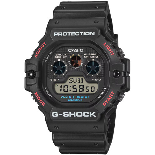 G-Shock 5900 Series Digital Watch | 47mm | Black & Red