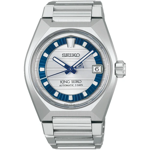 Seiko King Seiko Vanac Watch | 145th Anniversary Limited Edition | 41mm | Automatic | Blue & Silver