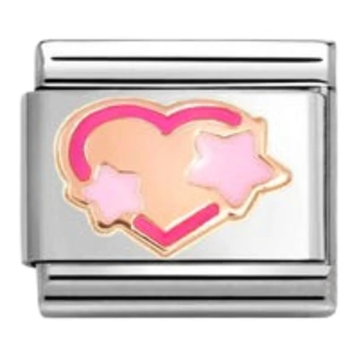 Nomination Composable Classic Charm | Rose Gold Pink Fuchsia Star Heart