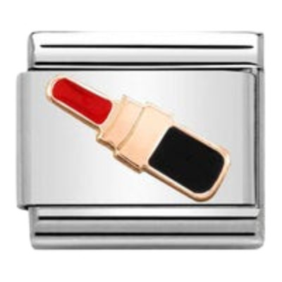 Nomination Composable Classic Charm | Rose Gold Lipstick