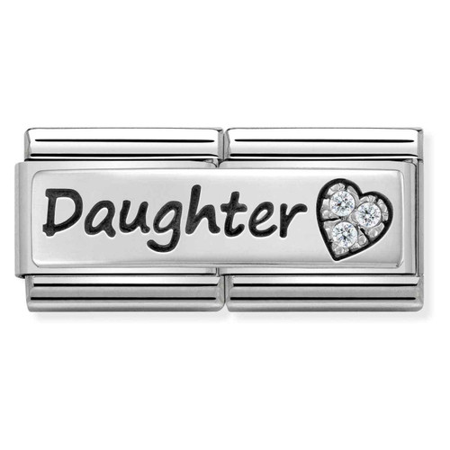 Nomination Composable Classic Charm | CZ Daughter | Sterling Silver