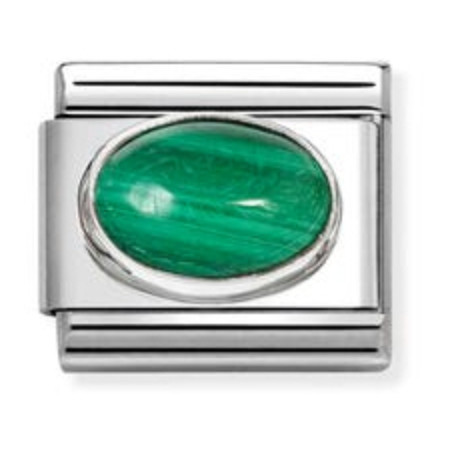 Nomination Composable Classic Charm | Malachite | Sterling Silver