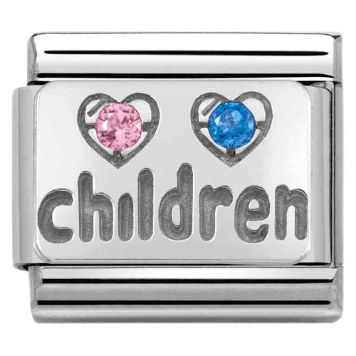 Nomination Composable Classic SYMBOLS CZ Charm | Stainless-steel | Silver | Children