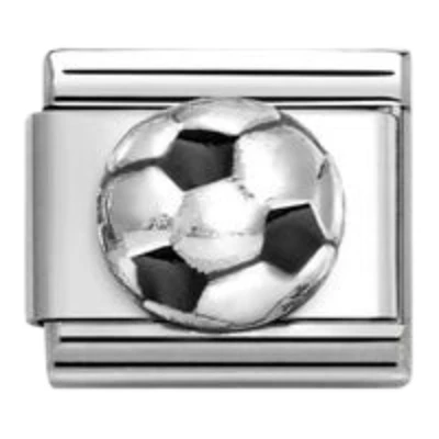 Nomination Composable Classic Charm | Soccer Ball | Sterling Silver