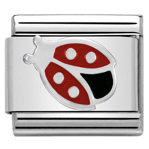 Nomination Composable Classic SYMBOLS Charm | Stainless-steel | Silver | Ladybird