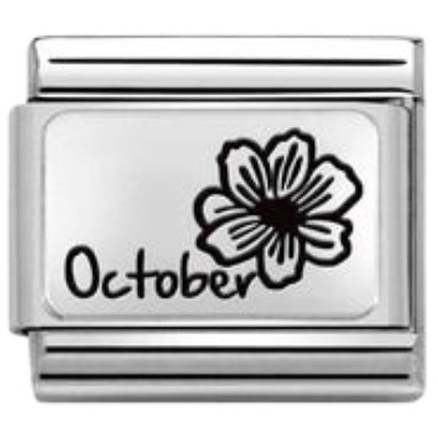 Nomination Composable Classic Charm | October Flower | Sterling Silver