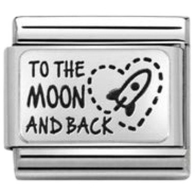 Nomination Composable Classic Charm | To The Moon and Back | Sterling Silver