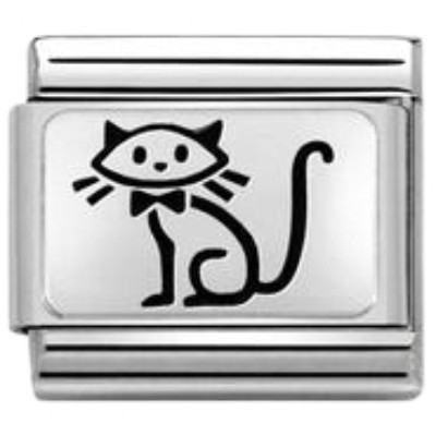 Nomination Composable Classic Charm | Family Cat | Sterling Silver