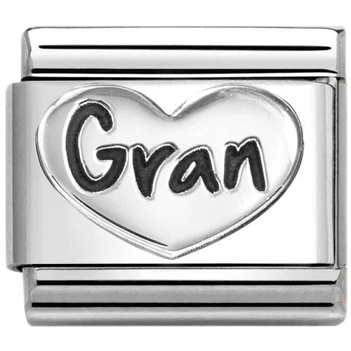 Nomination Composable Classic OXIDIZED SYMBOLS Charm | Silver | Gran Heart