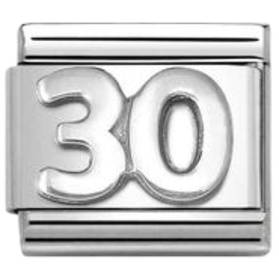 Nomination Composable Classic Charm | Number 30 | Sterling Silver