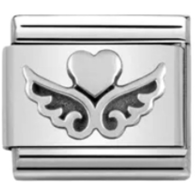 Nomination Composable Classic Charm | Stainless-steel | Silver | Heart with Wings
