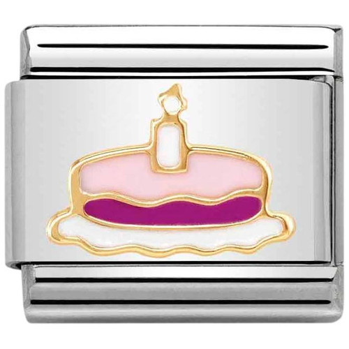 Nomination Composable Classic Charm | Stainless-steel | Bonded Yellow-gold | Cake