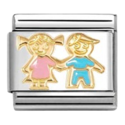 Nomination Composable Classic Charm | Gold Brothers and Sisters