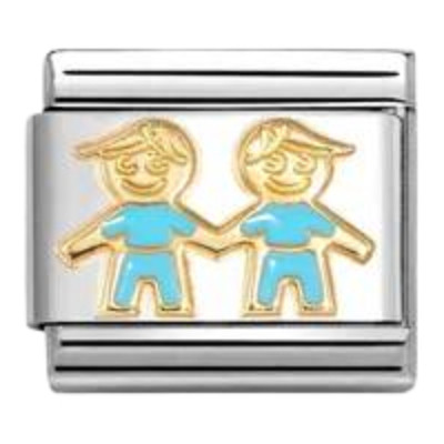 Nomination Composable Classic Charm | Gold Blue Brothers