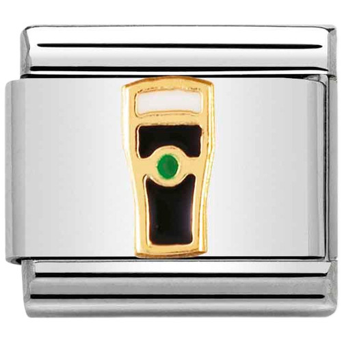 Nomination Composable Classic Charm | Yellow Gold | Enamel Drinks