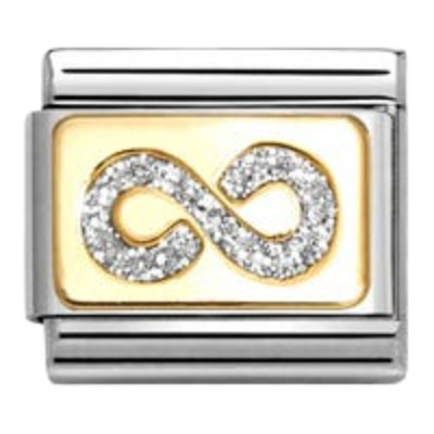 Nomination Composable Classic Glitter Charm | Gold Infinity