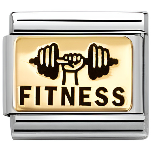 Nomination Composable Classic Charm | Stainless-steel | Bonded Yellow-gold | Fitness Weights