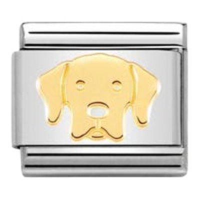 Nomination Composable Classic Charm | Gold Labrador Retriver
