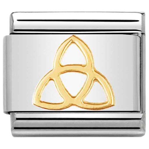 Nomination Composable Classic Charm | Gold Trinity Knot