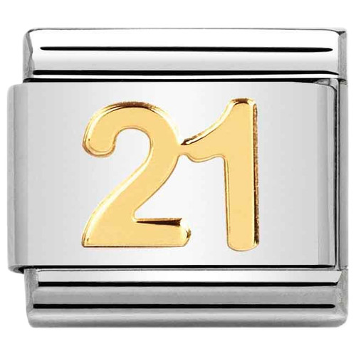 Nomination Composable Classic Charm | Gold Number 21
