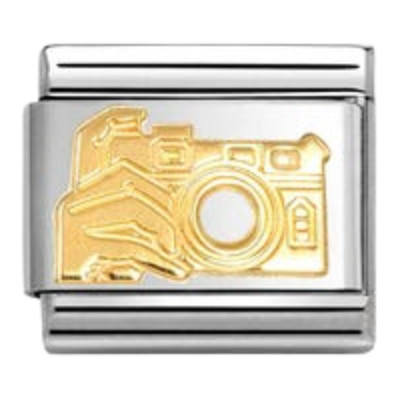 Nomination Composable Classic Charm | Gold Camera with Hand