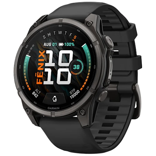 Garmin Fenix 9 AMOLED Watch | 47mm | Sapphire | Titanium | Black | Carbon Grey DLC
