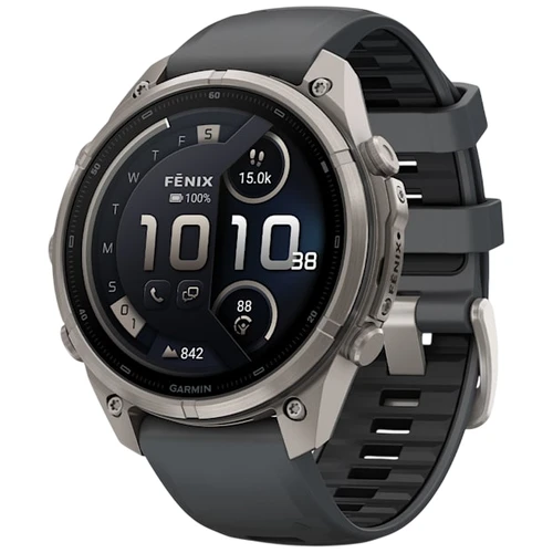 Garmin Fenix 9 Pro AMOLED INREACH Watch | 47mm | Sapphire | Titanium With Graphite | Black