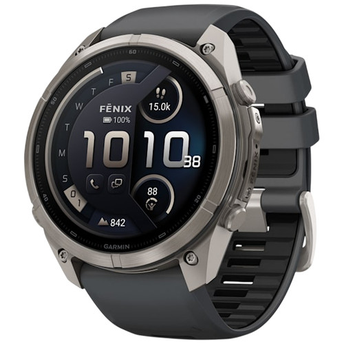 Garmin Fenix 9 Pro AMOLED INREACH Watch | 51mm | Sapphire | Titanium With Graphite | Black