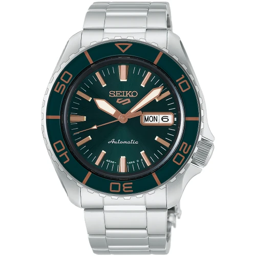 Seiko 5 Sports SKX SNZH Watch | 42.5mm | Automatic | Tweed Green
