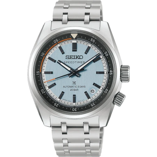 Seiko Prospex Countdown Speedtimer Watch | Heritage Motoring | 39.5mm | Automatic | Powder Blue