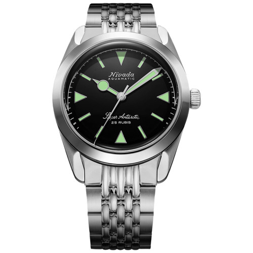 Nivada Grenchen Super Antarctic Watch | 38mm | Automatic | Green | Beads of Rice