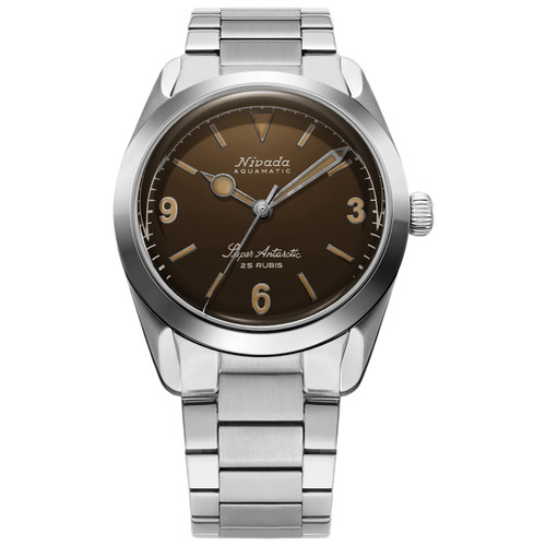 Nivada Grenchen Super Antarctic 3.6.9 Watch | 38mm | Automatic | Tropical Brown | Flat Link
