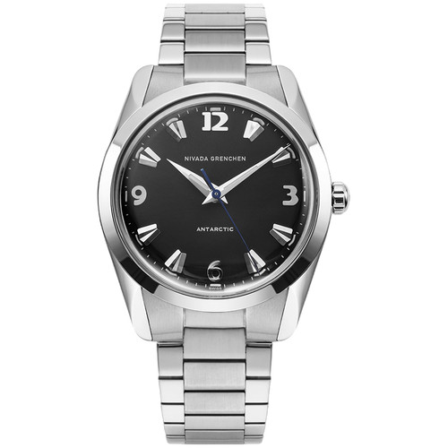 Nivada Grenchen Antarctic Watch | 35mm | Hand Winding | Black | Flat Link