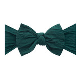 Baby Bling Solid Bow Headband - Forest Green