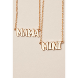 Ivory Enamel Mama/Mini Necklace Set