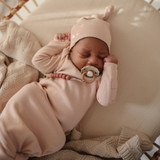 Mushie Baby Gown: Blush
