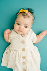 Oatmeal Button Dress