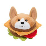 Punny Plush Animals - Burger Dog