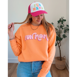 Fun Mom Bright Orange Sweatshirt