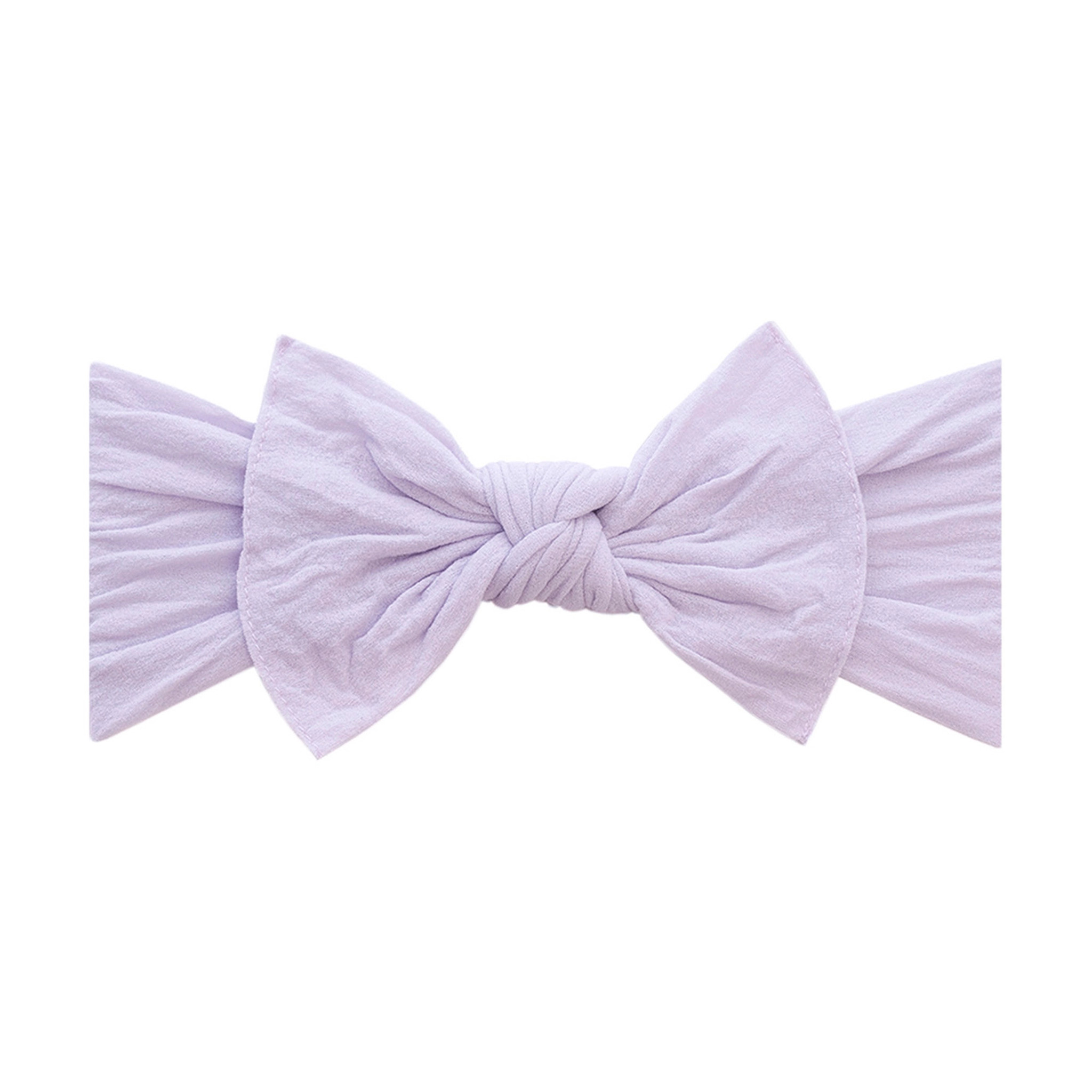 Baby Bling Solid Bow Headband - Light Orchid
