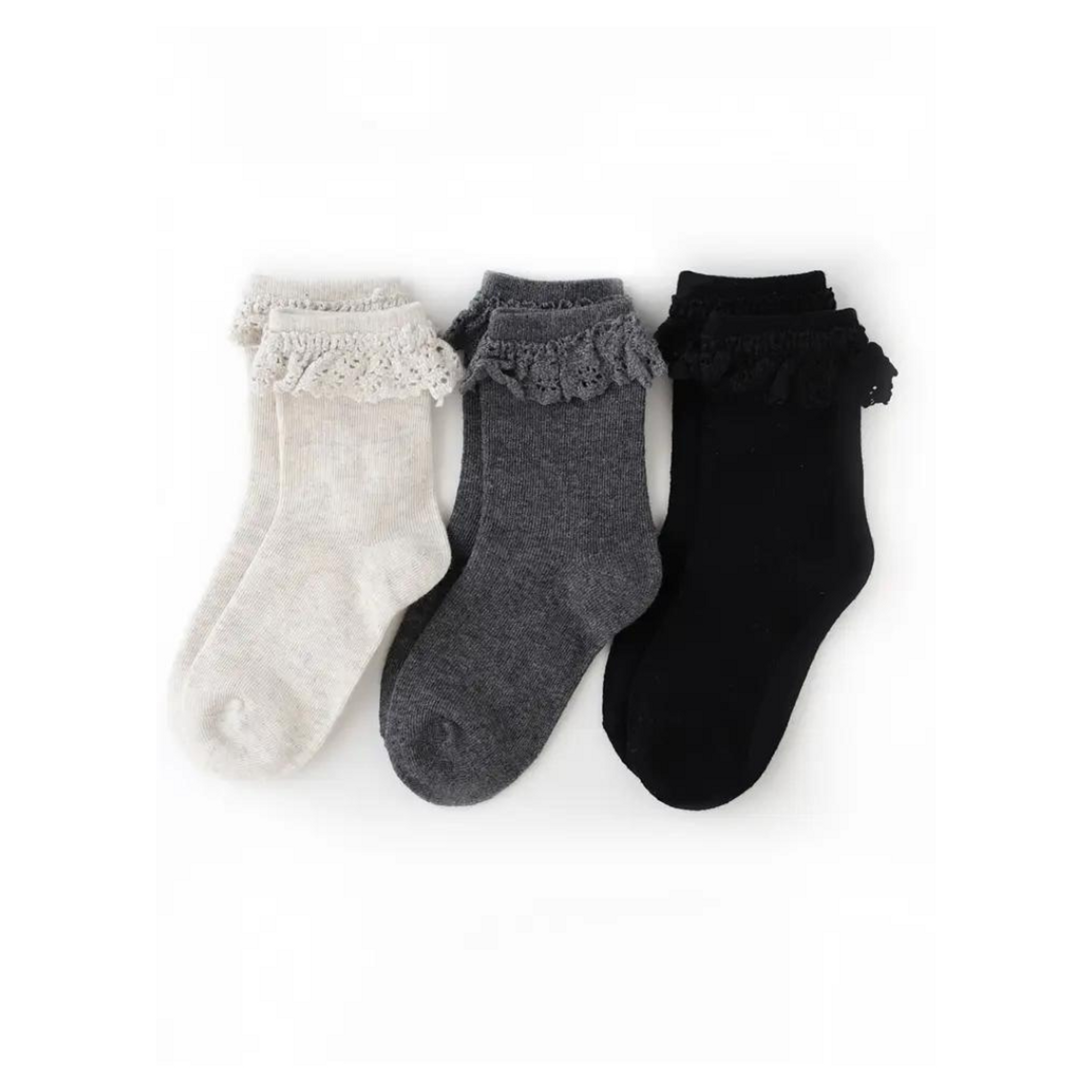 Midnight Lace Socks 3pk